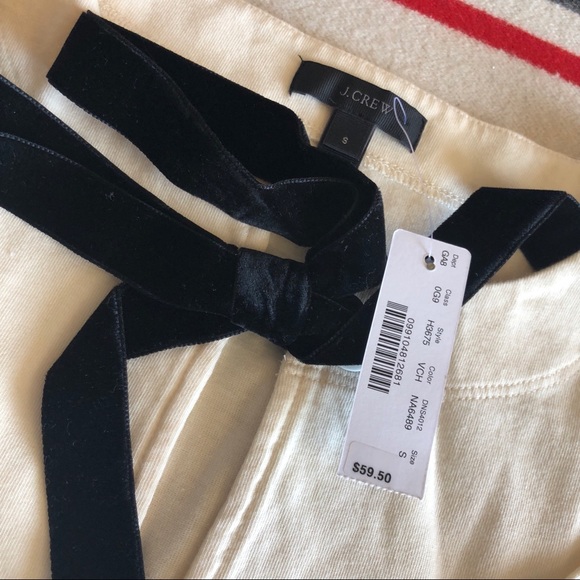 J.crew velvet tie front top, Sz S, NWT - Picture 5 of 5